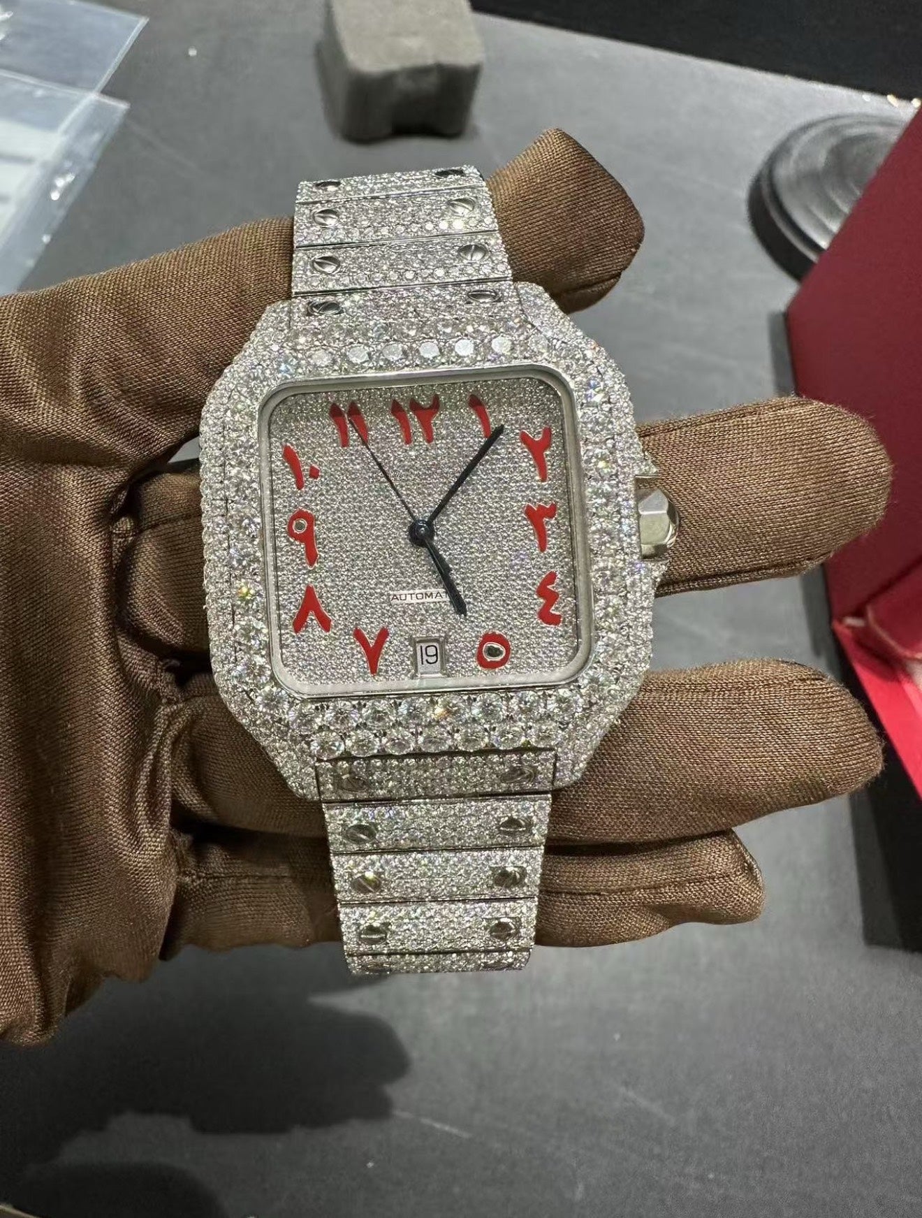 Santos VVS1 Moissanite 41mm 'White'