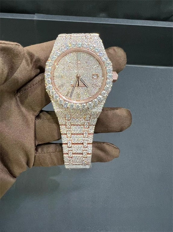 Royal Oak VVS1 Moissanite 41mm 'Rose Gold'