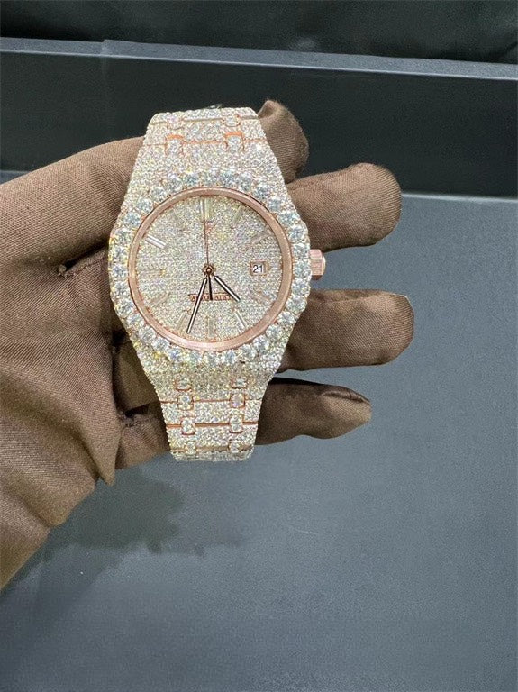 Royal Oak VVS1 Moissanite 41mm 'Rose Gold'
