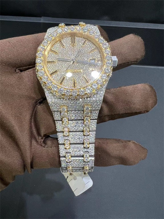 Royal Oak VVS1 Moissanite 41mm Two-Tone 'White Gold'