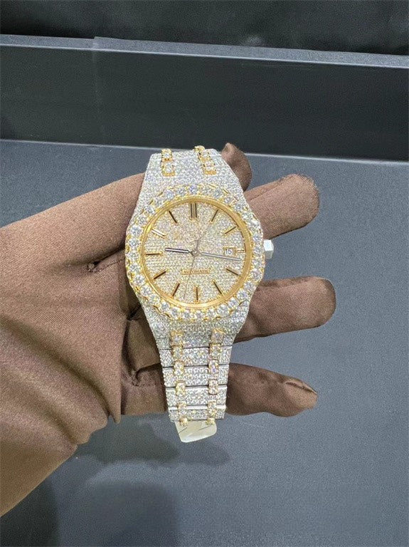 Royal Oak VVS1 Moissanite 41mm Two-Tone 'White Gold'