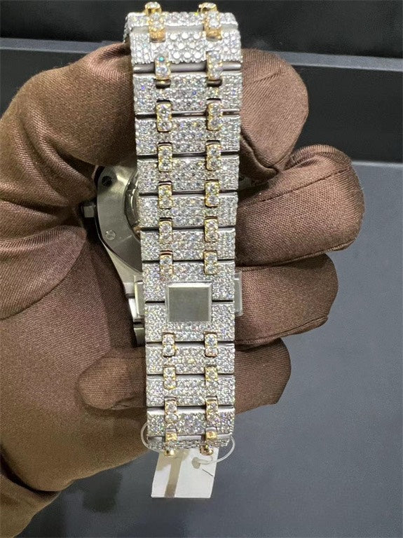 Royal Oak VVS1 Moissanite 41mm Two-Tone 'White Gold'