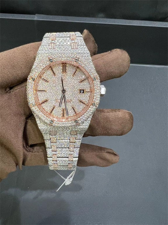 Royal Oak VVS1 Moissanite 41mm 'Rose Gold'