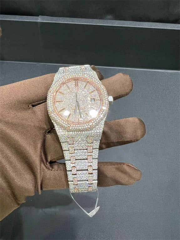 Royal Oak VVS1 Moissanite 41mm 'Rose Gold'