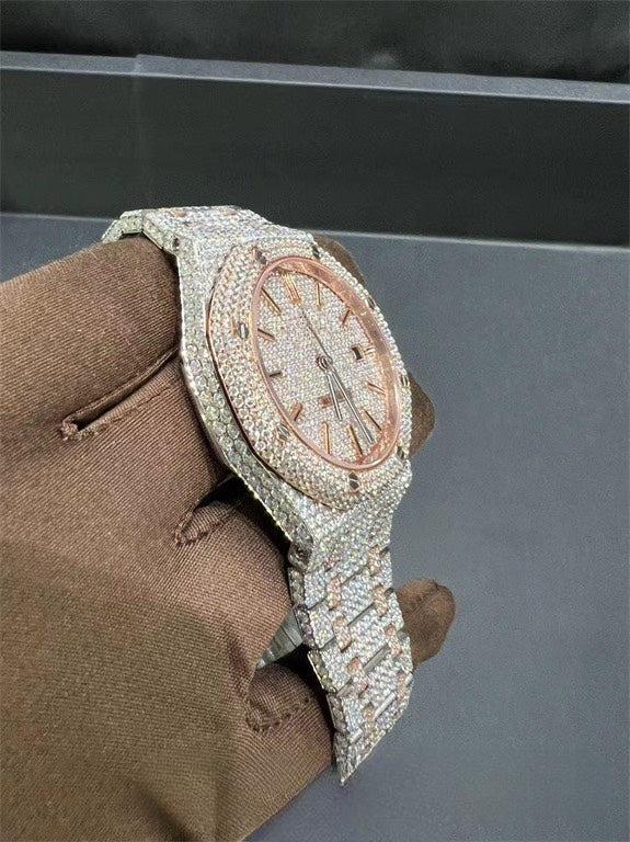 Royal Oak VVS1 Moissanite 41mm 'Rose Gold'