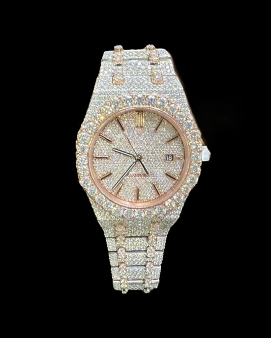 Royal Oak VVS1 Moissanite 41mm Two-Tone 'Rose Gold'