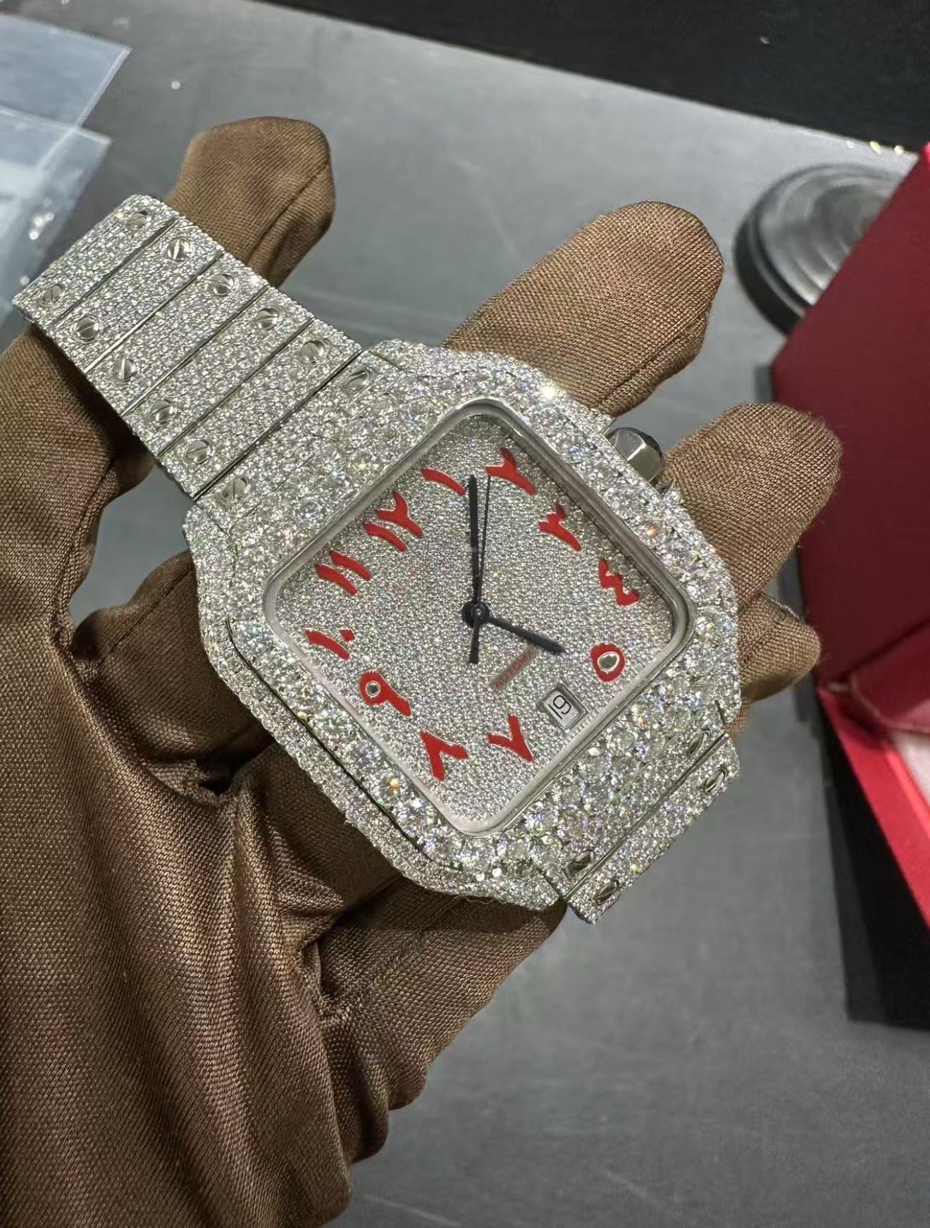 Santos VVS1 Moissanite 41mm 'White'