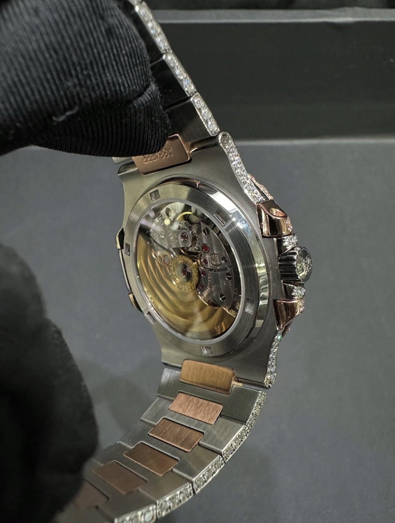 Nautilus VVS1 Moissanite 41mm 'Rose Gold'