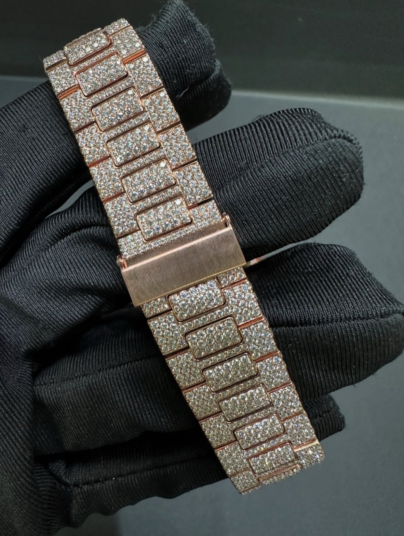 Nautilus VVS1 Moissanite 41mm 'Rose Gold'