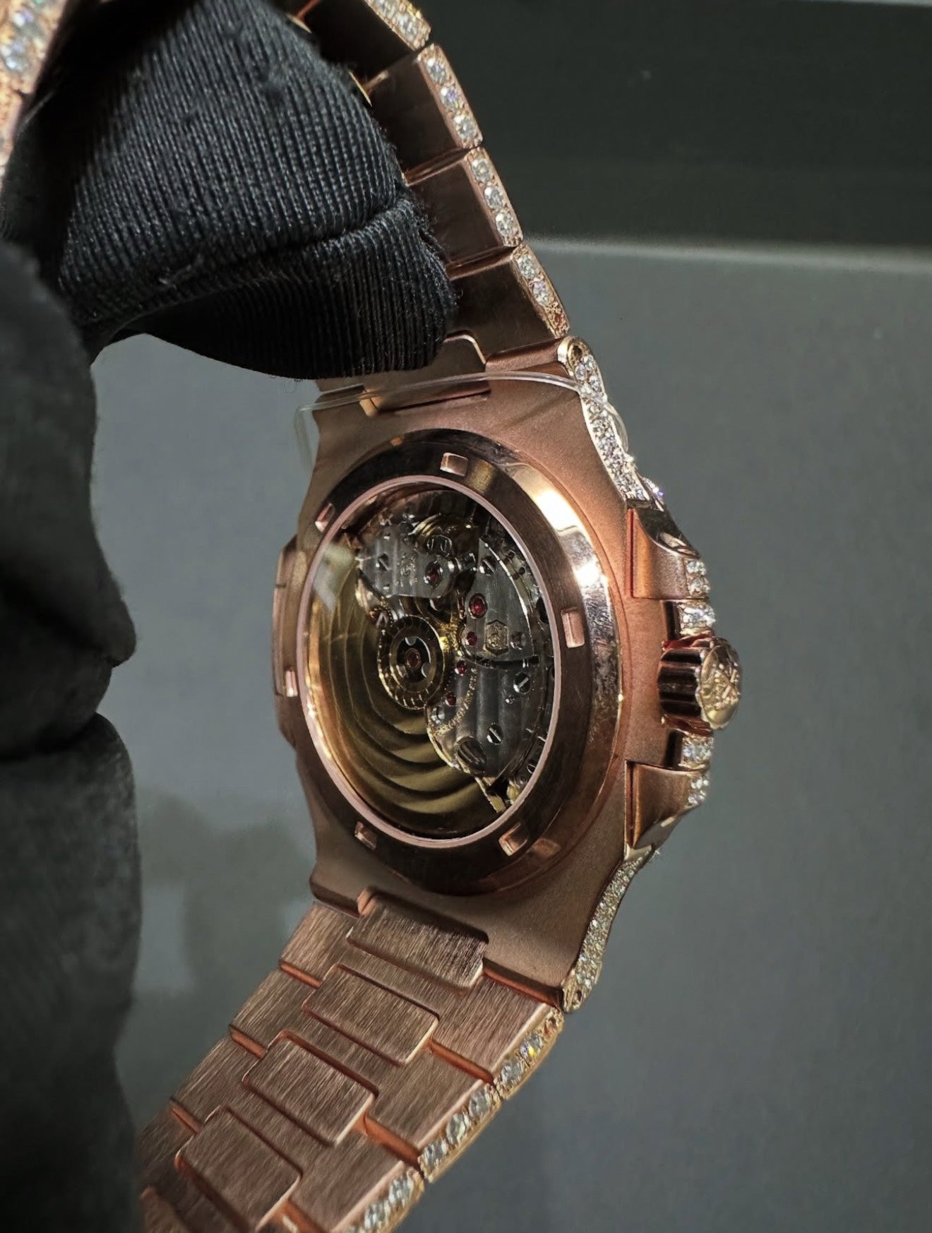 Nautilus VVS1 Moissanite 41mm 'Rose Gold'