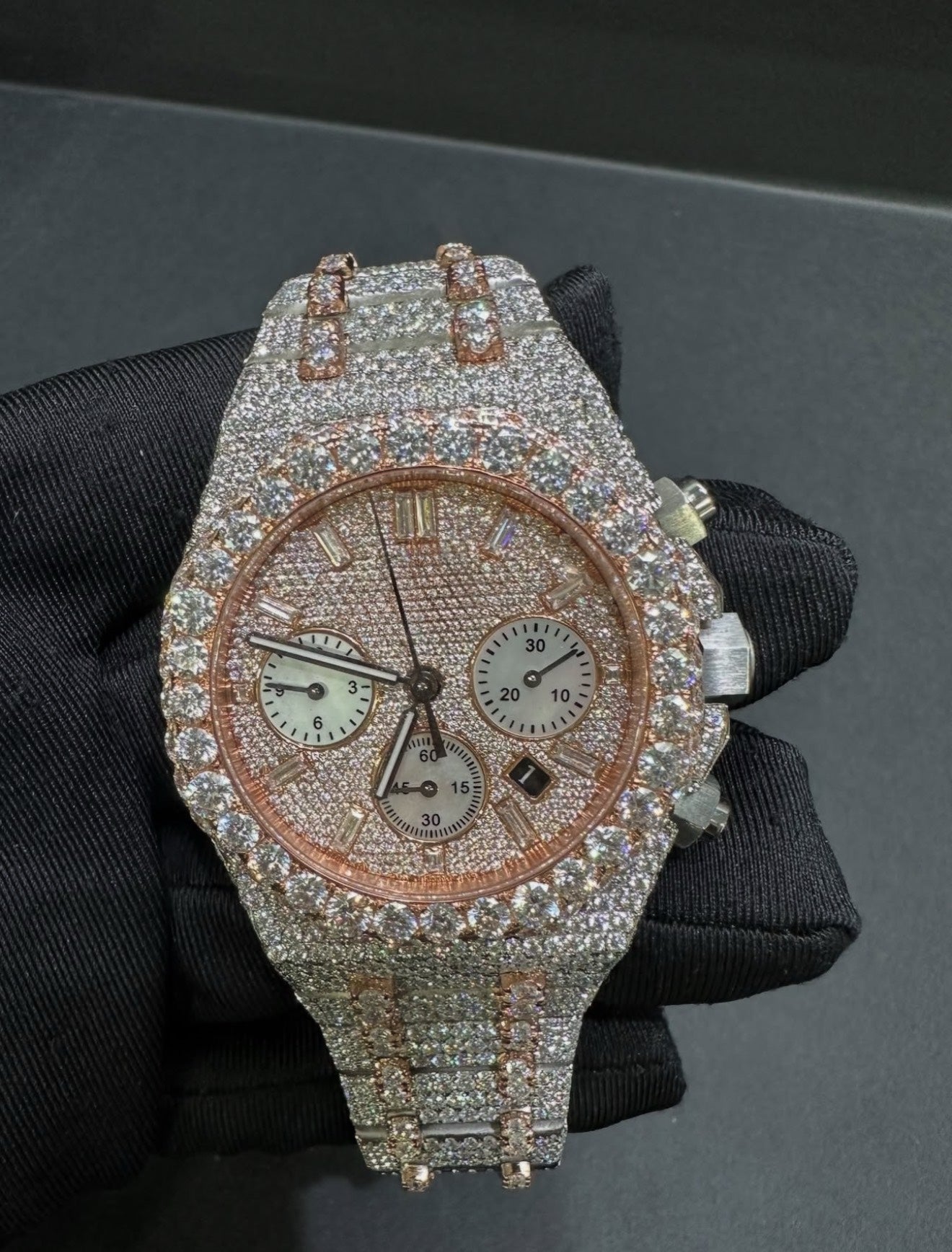 Royal Oak VVS1 Moissanite 41mm 'Rose Gold'