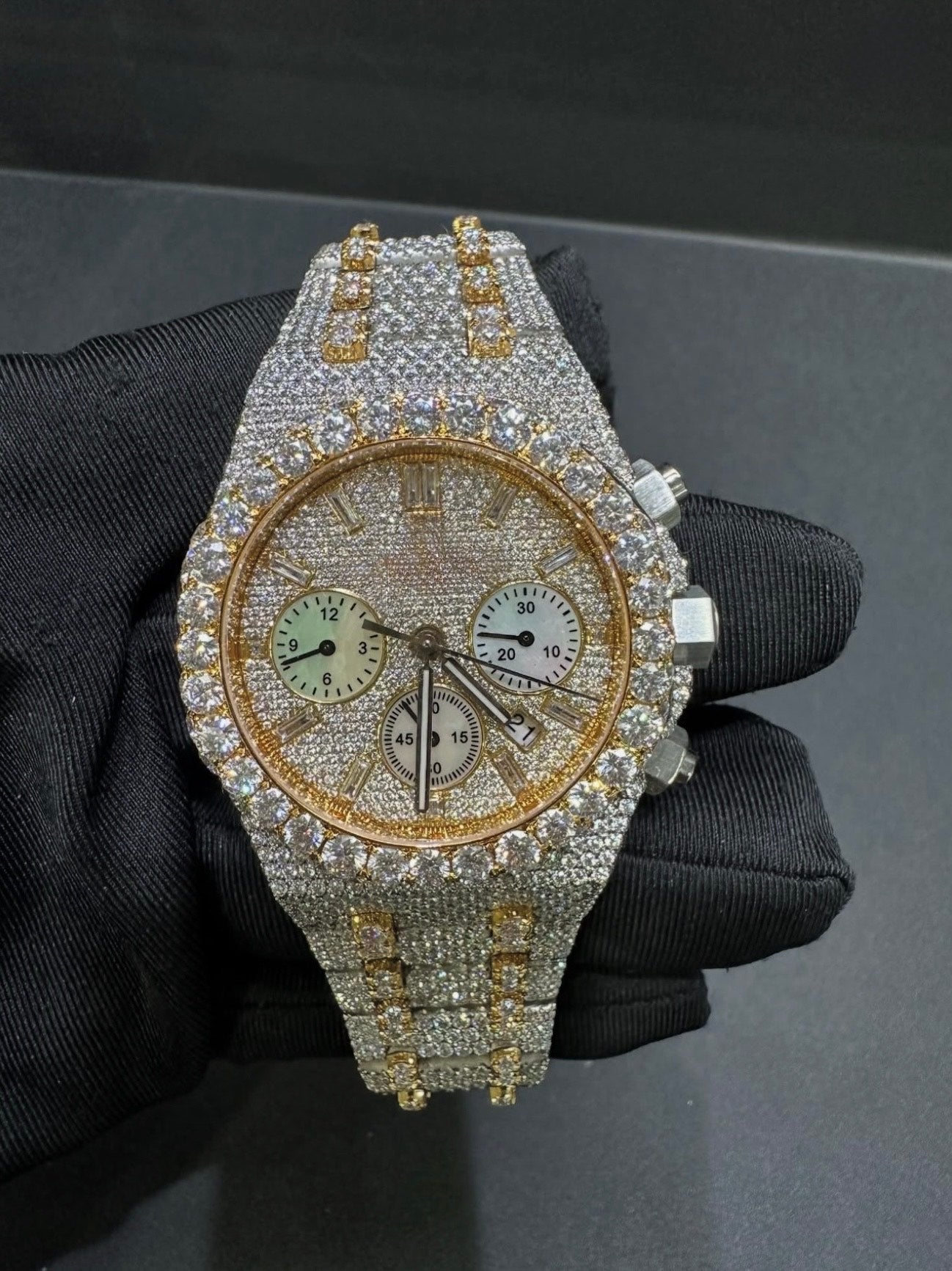 Royal Oak VVS1 Moissanite 41mm 'Gold'