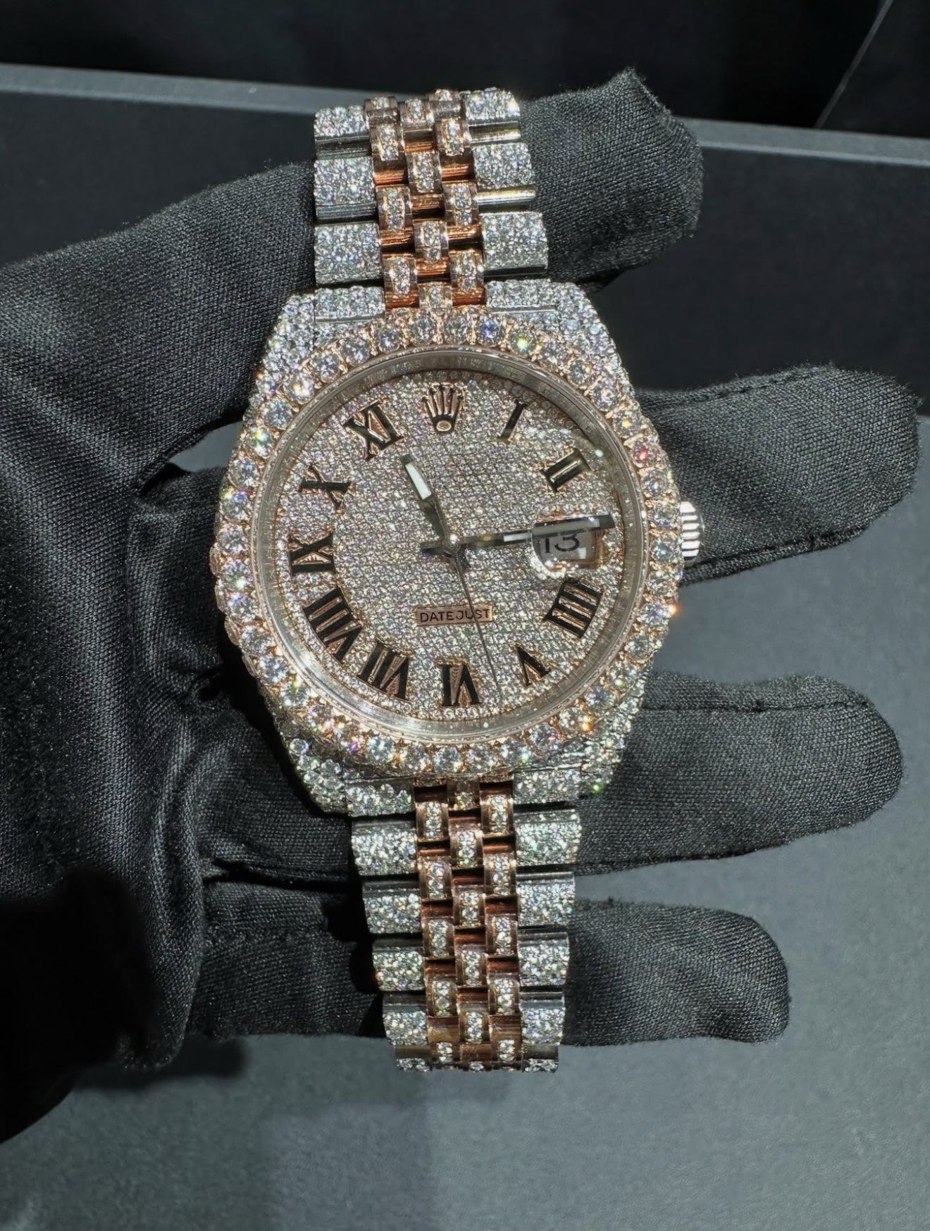 Presidential VVS1 Moissanite 41mm 'Rose Gold'