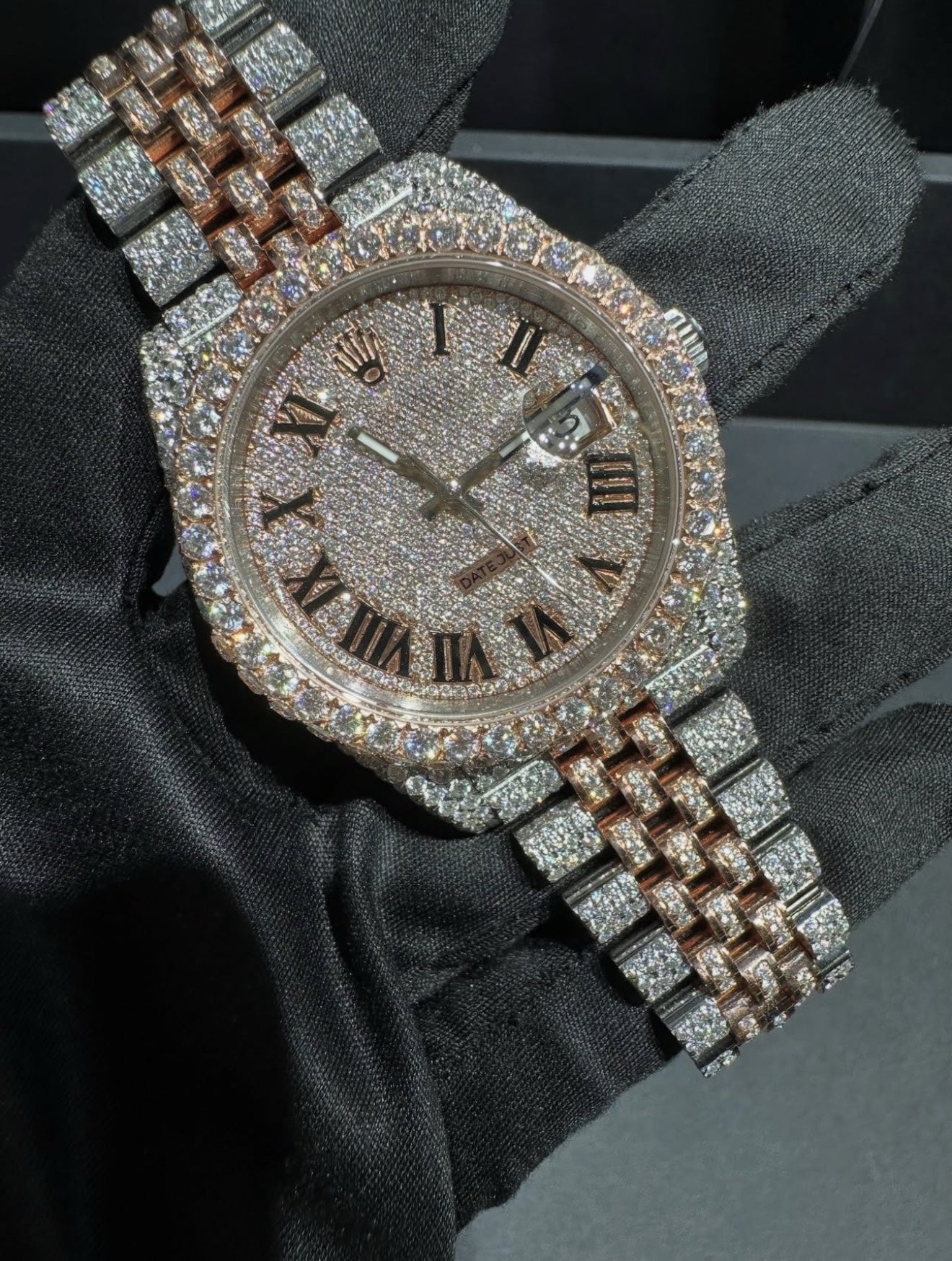 Presidential VVS1 Moissanite 41mm 'Rose Gold'