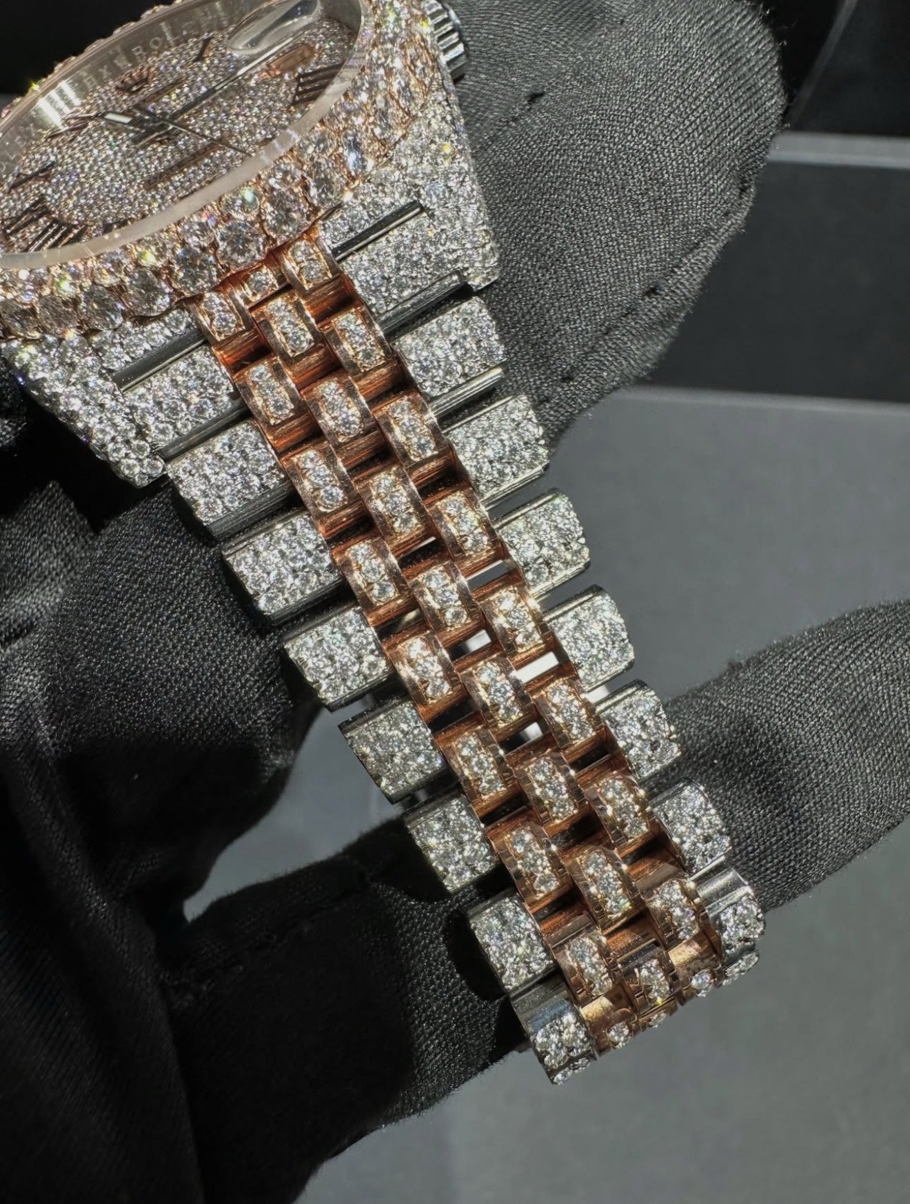 Presidential VVS1 Moissanite 41mm 'Rose Gold'