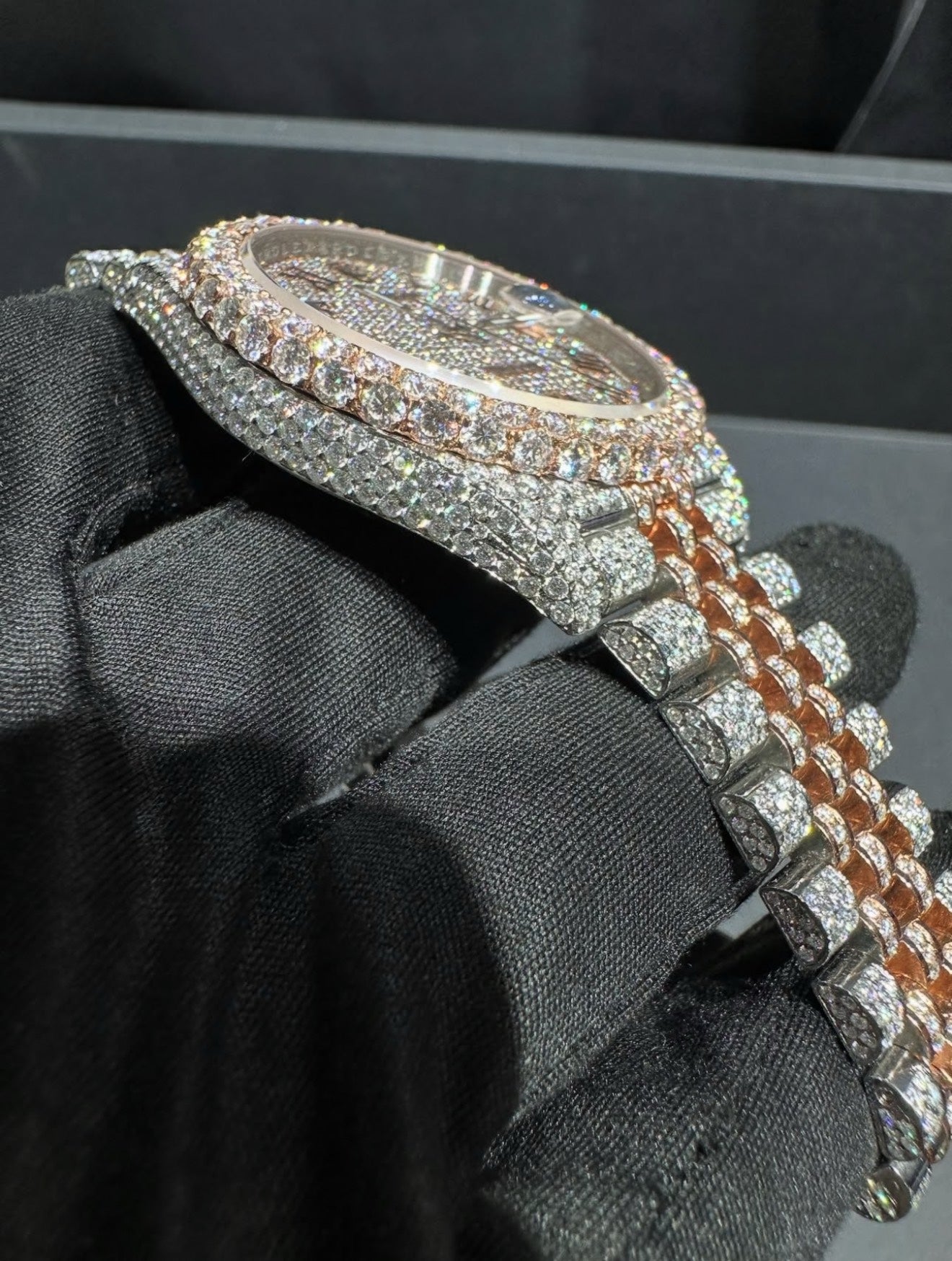 Presidential VVS1 Moissanite 41mm 'Rose Gold'