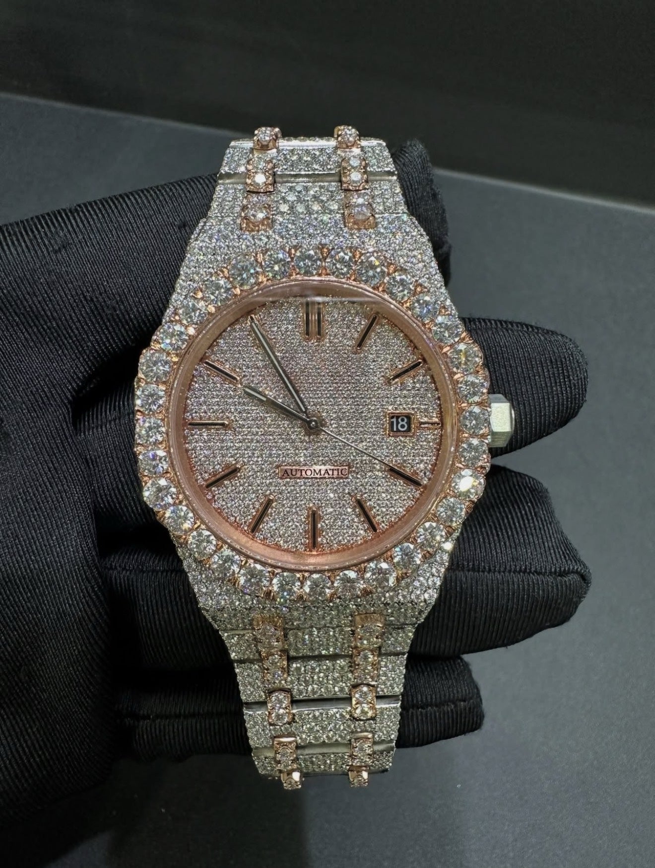 Royal Oak VVS1 Moissanite 41mm Two-Tone 'Rose Gold'