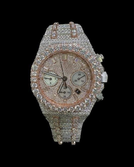 Royal Oak VVS1 Moissanite 41mm 'Rose Gold'