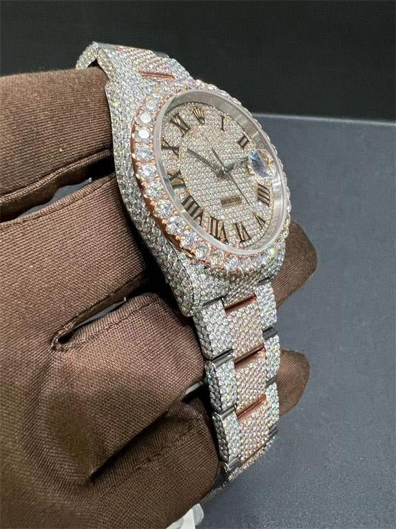 Presidential VVS1 Moissanite 41mm 'Rose Gold'