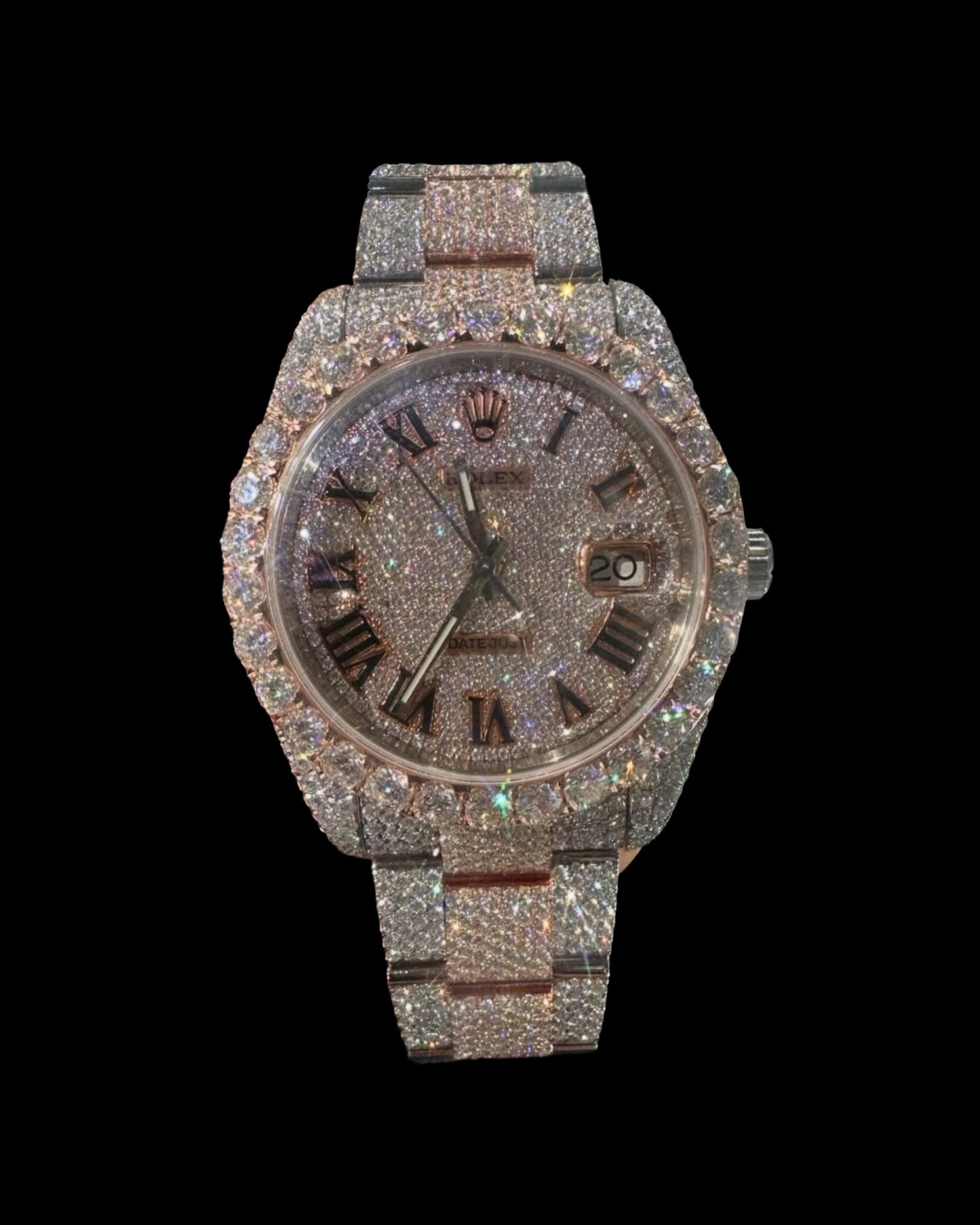 Presidential VVS1 Moissanite 41mm 'Rose Gold'