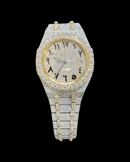 Royal Oak VVS1 Moissanite Arabic Dial 41mm Two-Tone 'Yellow Gold'