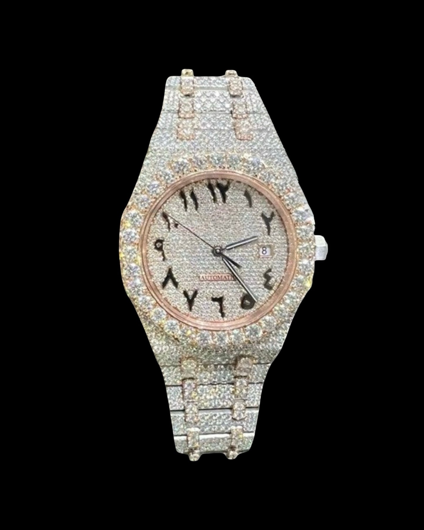 Royal Oak VVS1 Moissanite Arabic Dial 41mm Two-Tone 'Rose Gold'